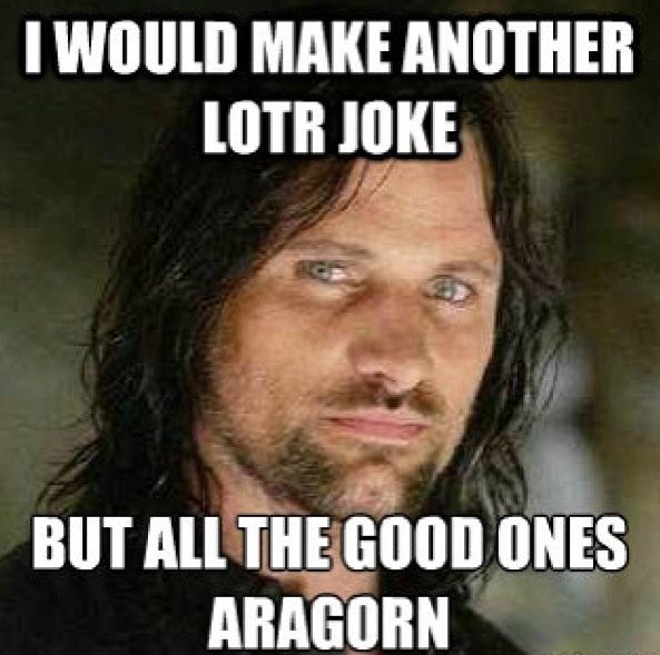 Lord of the rings aragorn meme